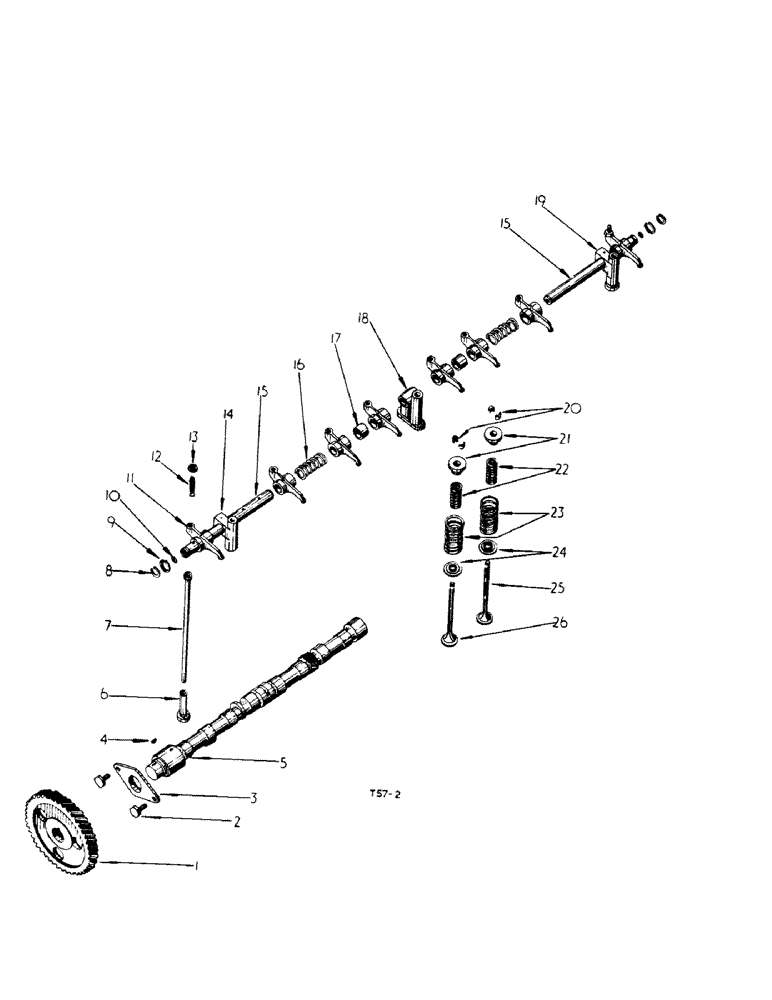 Схема запчастей Case IH 384 - (12-12) - POWER, CAMSHAFT AND VALVE MECHANISM Power