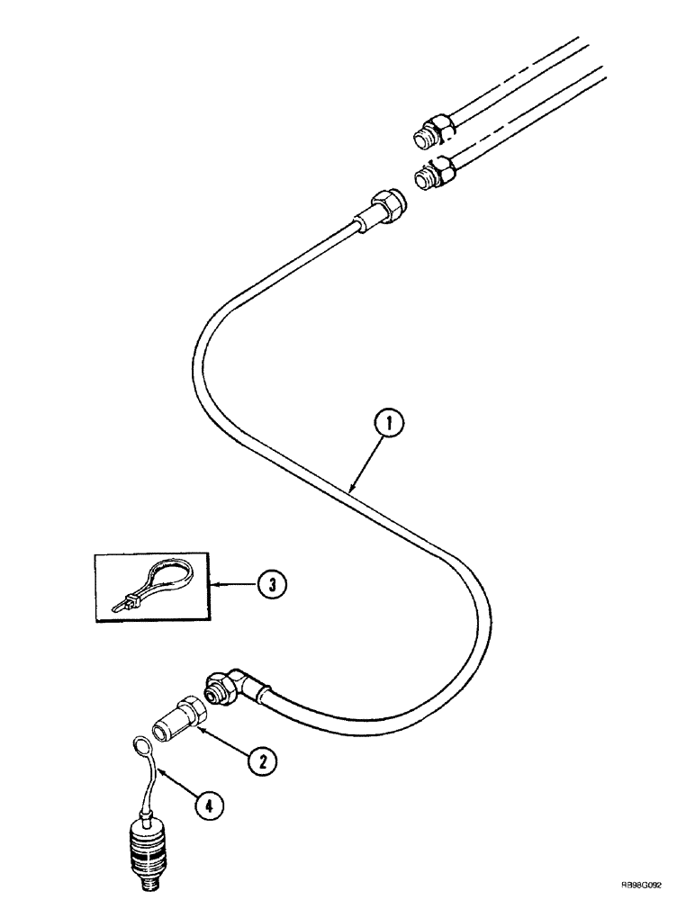 Схема запчастей Case IH L500 - (8-006) - HYDRAULICS - REAR MOUNT (08) - HYDRAULICS