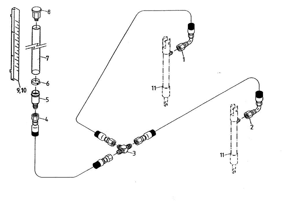 Схема запчастей Case IH 7700 - (B07-20) - HYDRAULIC CIRCUIT (HEIGHT INDICATOR 7700), UP TO AND Hydraulic Components & Circuits