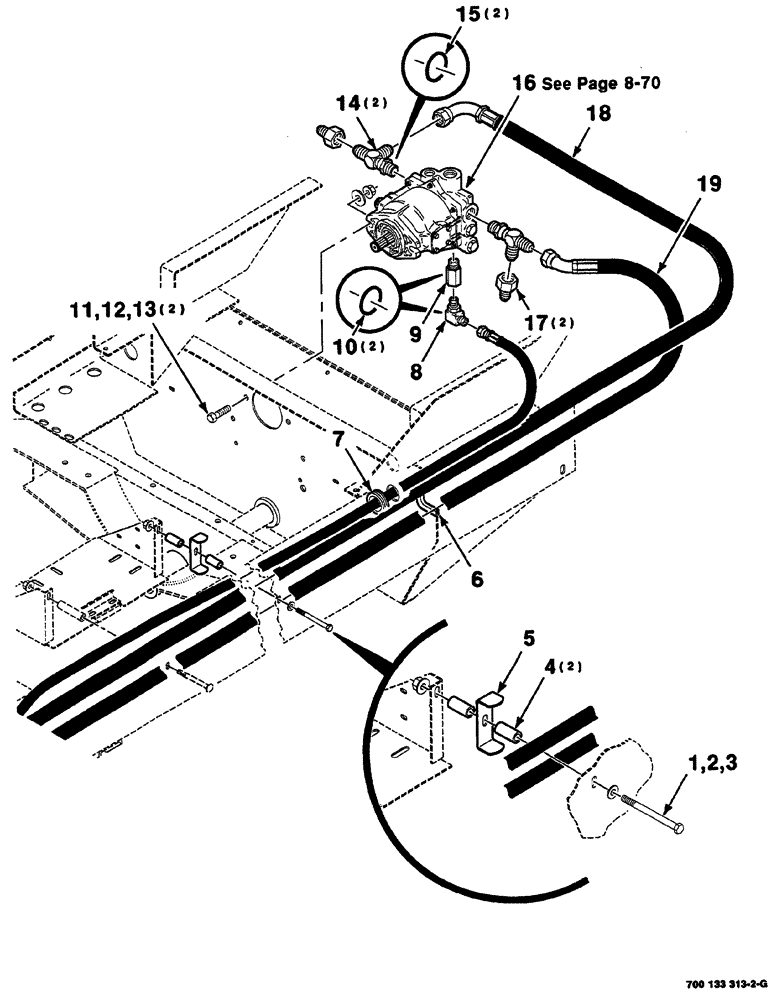 Схема запчастей Case IH 8860 - (08-68) - HEADER DRIVE HYDRAULIC ASSEMBLY (CONTINUED) (35) - HYDRAULIC SYSTEMS