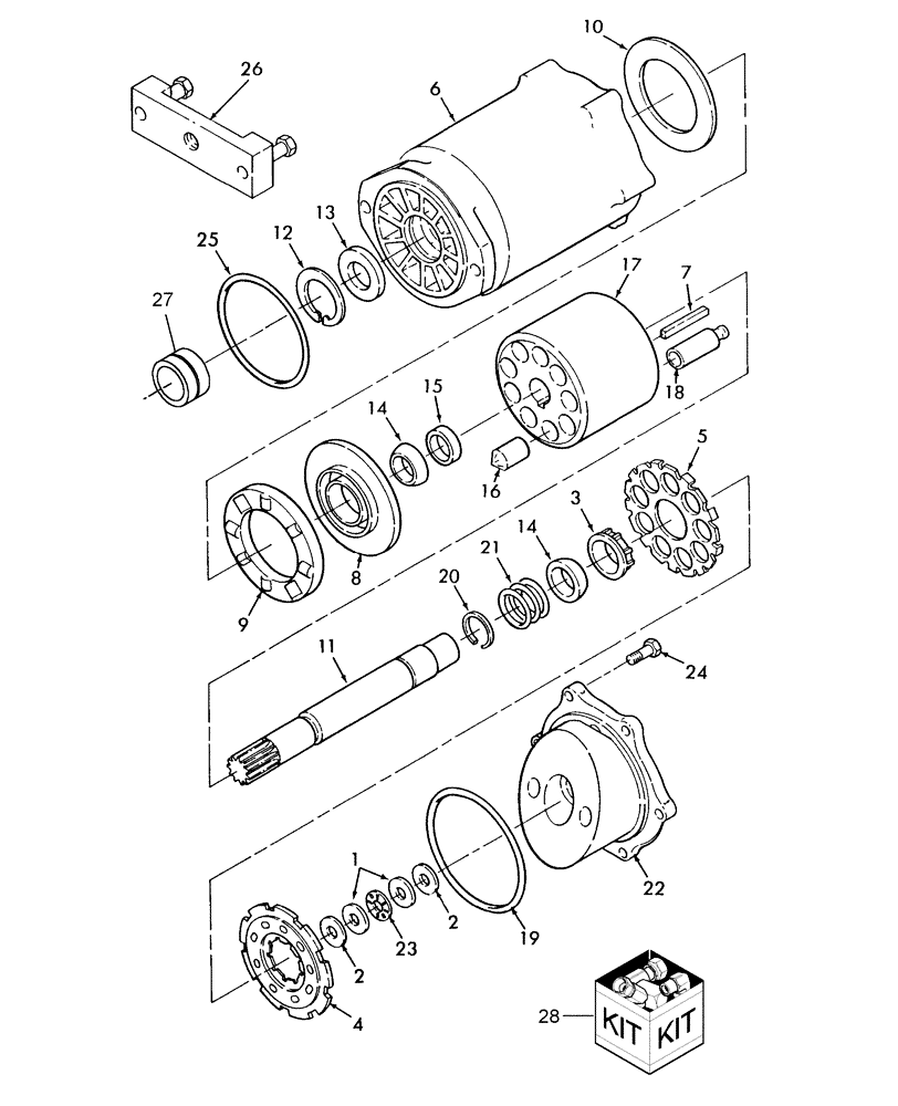Схема запчастей Case IH WDX901 - (038B[1]) - HEADER DRIVE MOTOR, HDX SERIES, PRIOR TO PIN HAJ0013062 (901), HAJ0014163 (1101), HAJ0015101 (1701) (35) - HYDRAULIC SYSTEMS