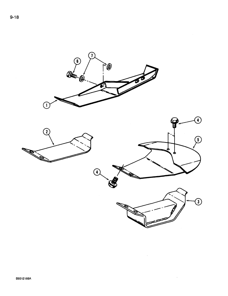 Схема запчастей Case IH 3309 - (9-18) - SKID SHOES (03) - CHASSIS/MOUNTED EQUIPMENT