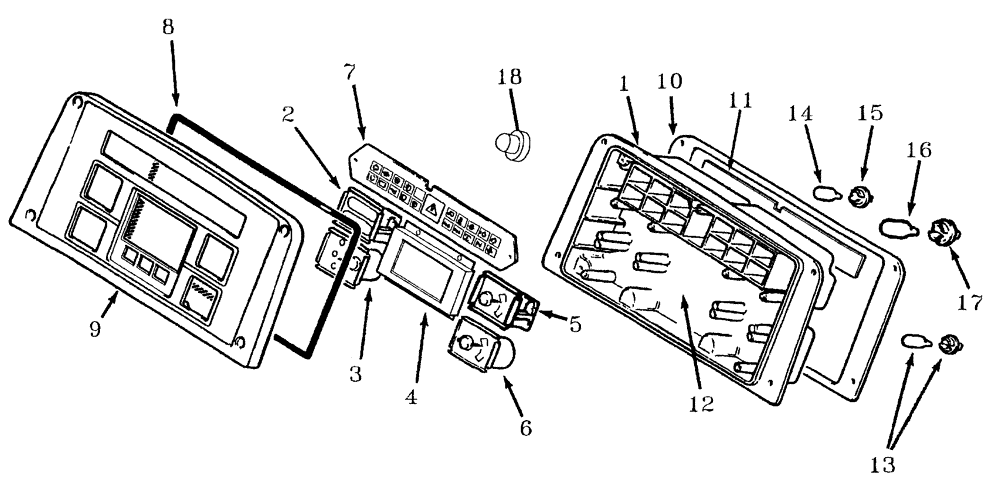 Схема запчастей Case IH AUSTOFT - (A03[17]) - INSTRUMENT CLUSTER Mainframe & Functioning Components