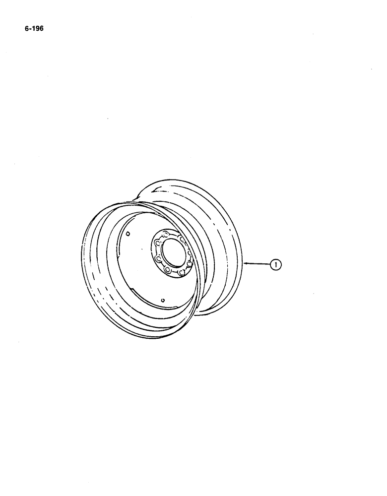 Схема запчастей Case IH 782 - (6-196) - FRONT WHEELS (03) - POWER TRAIN