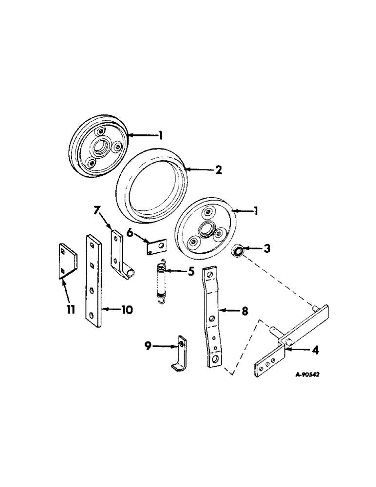 Схема запчастей Case IH 188 - (C-22[A]) - SEED FIRMING WHEEL 