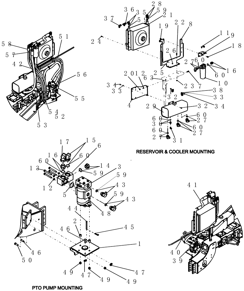 Схема запчастей Case IH 1200PT - (L.20.C[05]) - PTO HIGH CAPACITY PUMP MOUNTING (ASN CBJ022057) L - Field Processing