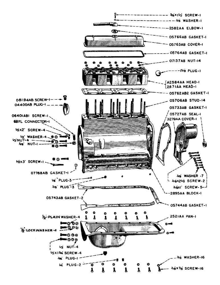 Схема запчастей Case IH SO-SERIES - (006) - CYLINDER HEAD, CYLINDER BLOCK AND OIL PAN PARTS, CYLINDER HEAD, S, SC, SO (02) - ENGINE