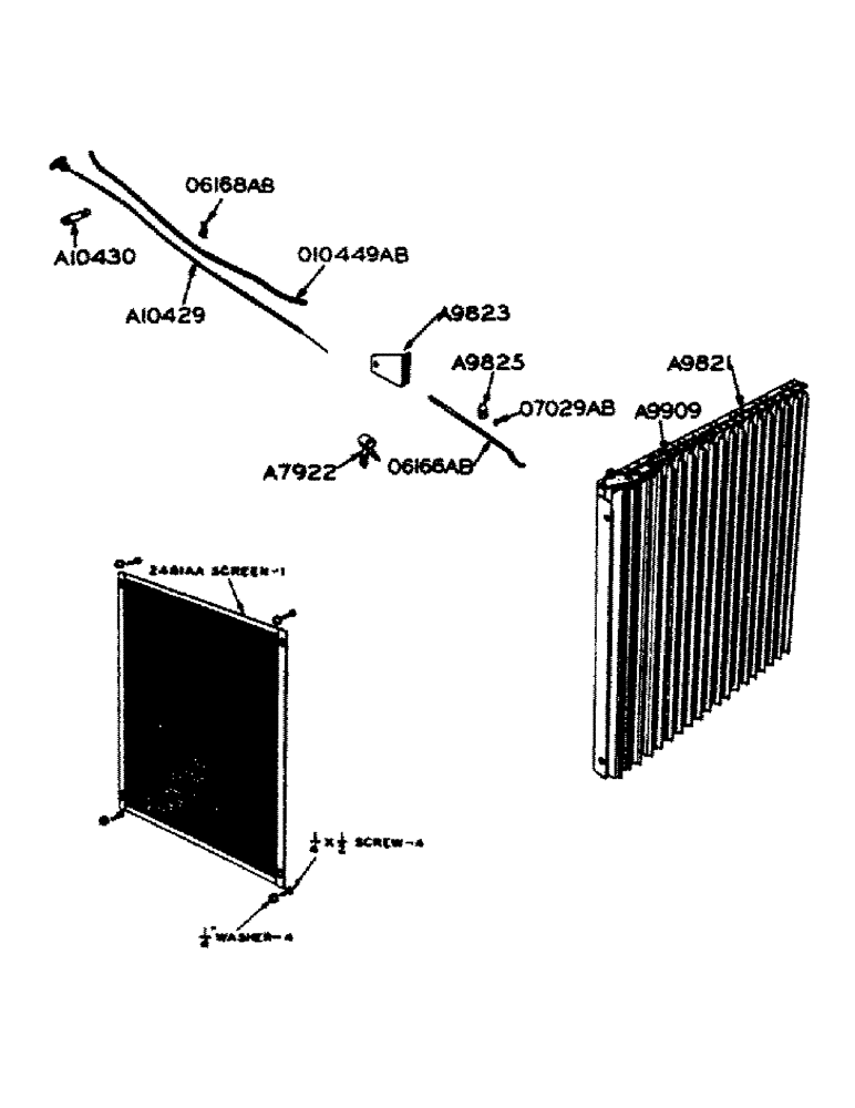 Схема запчастей Case IH 600-SERIES - (067) - RADIATOR SHUTTER (02) - ENGINE