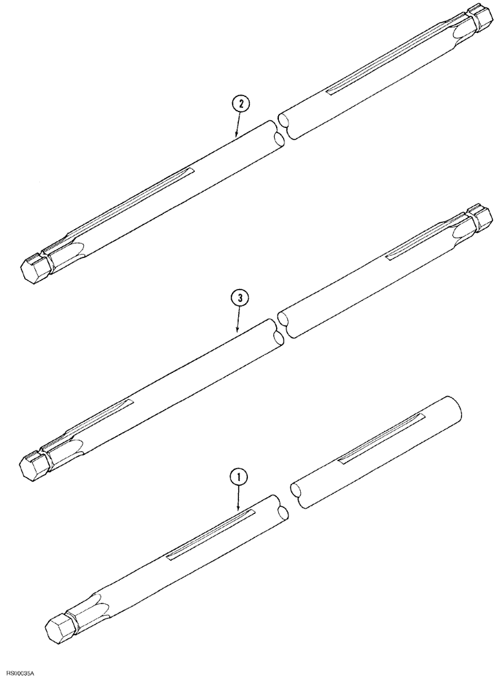 Схема запчастей Case IH 1015 - (9-046) - FEEDER JACKSHAFT FOR 1420, 1440, 1460 AND 1480 COMBINE (58) - ATTACHMENTS/HEADERS