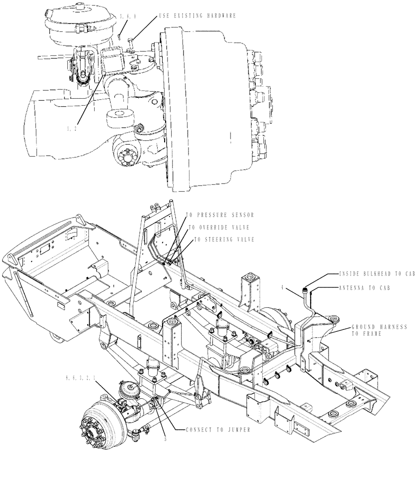 Схема запчастей Case IH TITAN 4520 - (10-022) - ACCUGUIDE ELECTRIC PACKAGE, FRAME Options