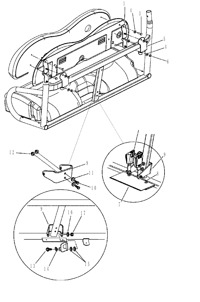 Схема запчастей Case IH SCOUT XL - (90.120.05) - BUCKET TO BENCH SEAT CONVERSION (90) - PLATFORM, CAB, BODYWORK AND DECALS