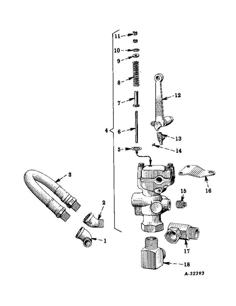 Схема запчастей Case IH SUPER-H - (194) - HYDRAULIC SYSTEM, REMOTE CONTROL TRACTOR ATTACHMENT, SPECIAL, AUXILIARY CONTROL VALVE & CONNECTIONS (07) - HYDRAULIC SYSTEM