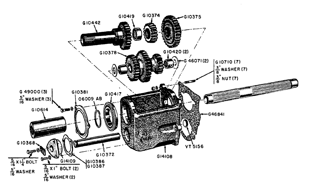 Схема запчастей Case IH 630 - (079) - TRIPL-RANGE UNIT WITH DRY CLUTCH DRIVE ONLY (06) - POWER TRAIN
