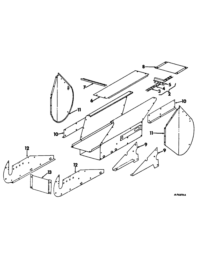 Схема запчастей Case IH 234 - (D-05) - WAGON ELEVATOR, CHAIN TYPE, WAGON ELEVATOR EXTENSION ATTACHMENT FOR HUSKER OR HOPPER UNIT (58) - ATTACHMENTS/HEADERS