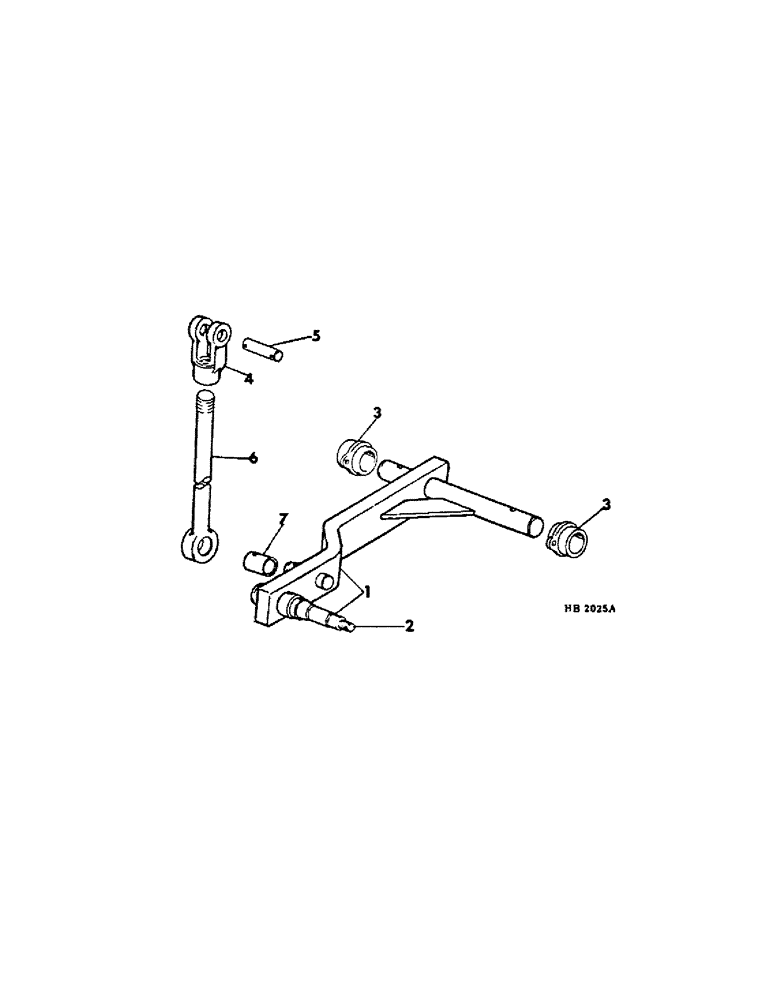 Схема запчастей Case IH 45 - (D-08) - WING FRAME AXLE, BUILT PRIOR TO AUGUST, 1976 SEASON 