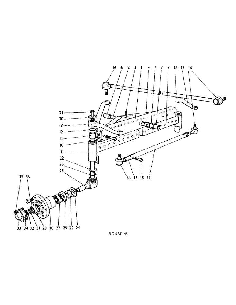 Схема запчастей Case IH 770A - (072) - FRONT AXLE Steering & Front Axle