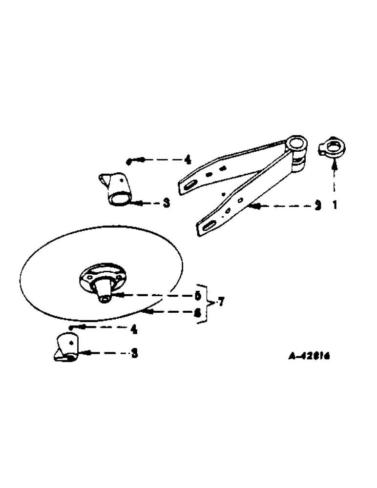 Схема запчастей Case IH 70 - (F-05) - ROLLING COLTERS, ONE PER FURROW 