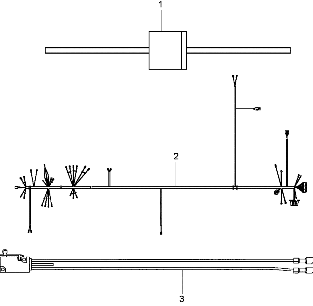 Схема запчастей Case IH SCOUT XL - (55.100.01[01]) - WIRING - SINGLE PIECE - GASOLINE ENGINE (55) - ELECTRICAL SYSTEMS