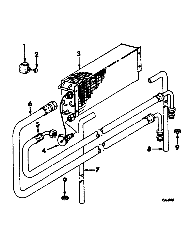 Схема запчастей Case IH 915 - (N-14) - PARTS ACCESSORIES AND ATTACHMENTS, AIR CONDITIONING, EVAPORATOR & CONNECTIONS, S/N 1864 & BELOW Accessories & Attachments