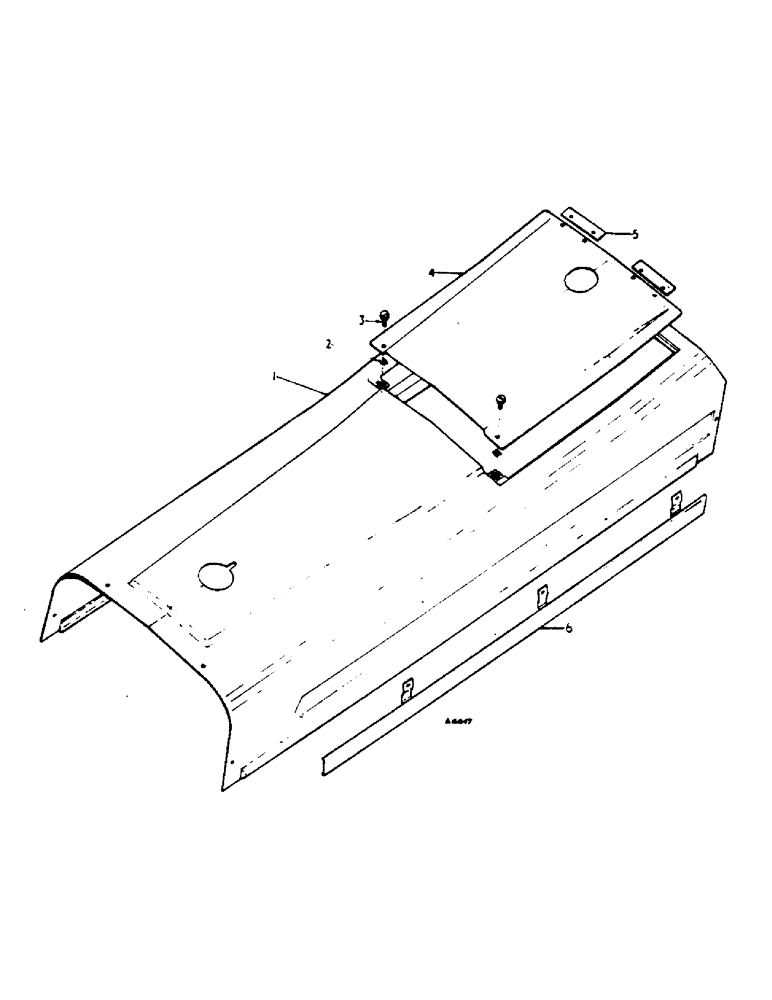Схема запчастей Case IH 364 - (4-03) - CHASSIS, HOOD AND REAR COVER (12) - CHASSIS