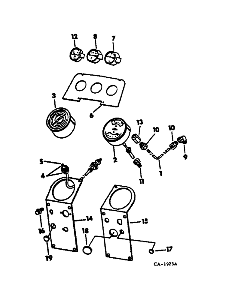 Схема запчастей Case IH 766 - (11-2) - INSTRUMENTS, INSTRUMENT PANELS AND GAUGES, 766, 966, 1066 AND HYDRO 100 TRACTORS Instruments
