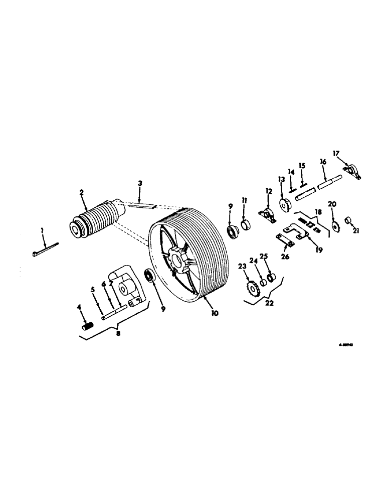 Схема запчастей Case IH 850 - (B-09) - BELT DRIVE 