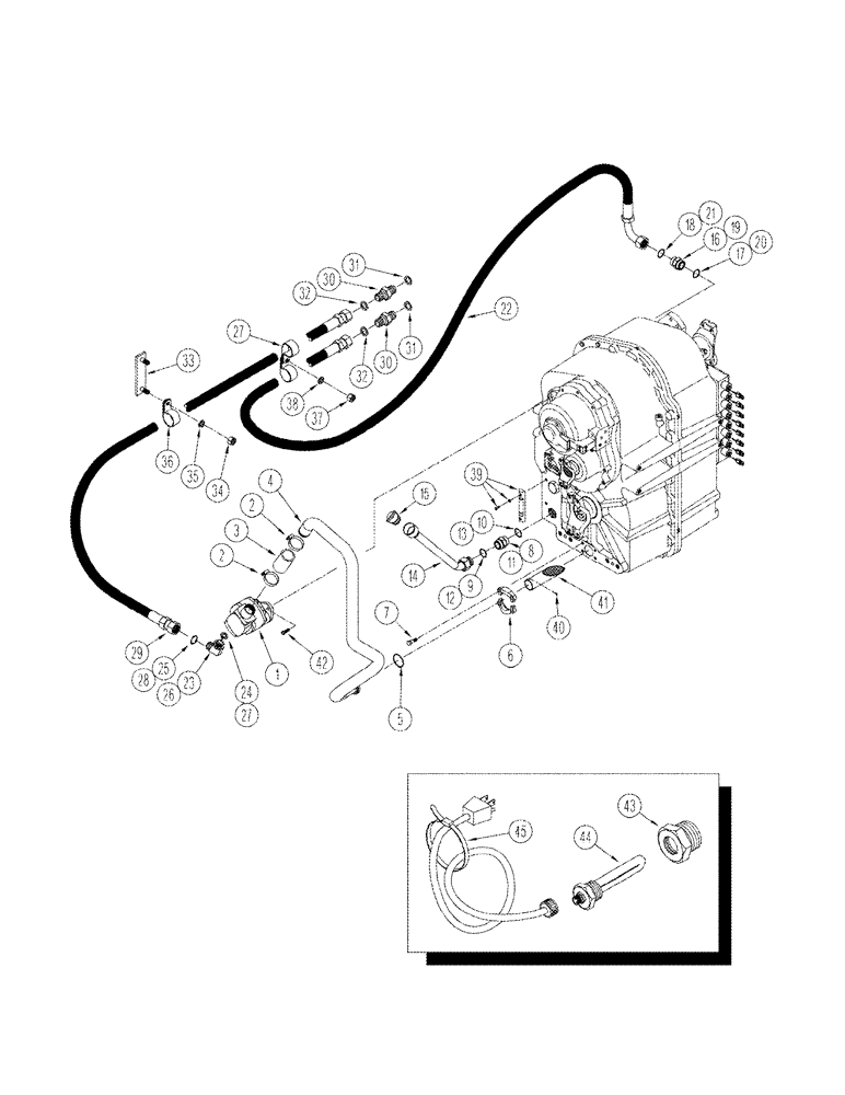 Схема запчастей Case IH STX440 - (06-14) - TRANSMISSION LUBRICATION (06) - POWER TRAIN