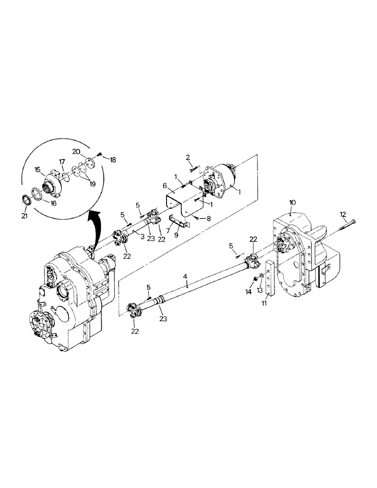 Схема запчастей Case IH STEIGER - (10-08) - PTO COMPONENTS AND DRIVESHAFTS Options & Miscellaneous