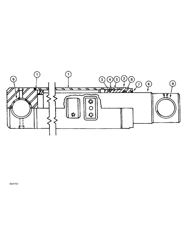 Схема запчастей Case IH 2022 - (8-38) - DRUM LIFT CYLINDER (07) - HYDRAULICS