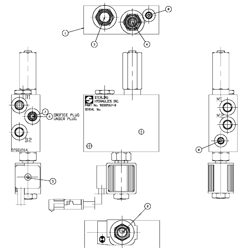 Схема запчастей Case IH SPX4410 - (06-028) - PRESSURE LIMITER VALVE Hydraulic Plumbing