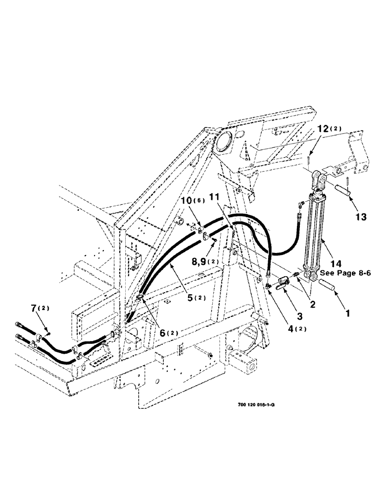 Схема запчастей Case IH 8480 - (8-02) - HYDRAULIC ASSEMBLY, LEFT (07) - HYDRAULICS