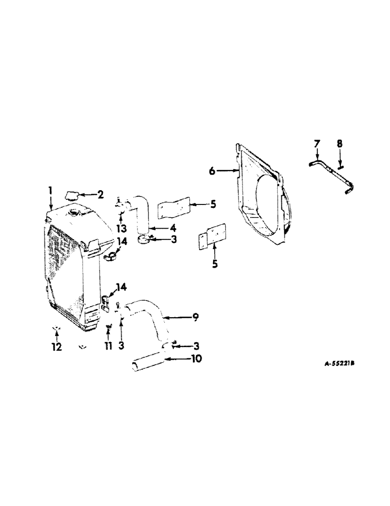 Схема запчастей Case IH 2606 - (065) - COOLING SYSTEM, RADIATOR AND CONNECTIONS COOLING SYSTEM