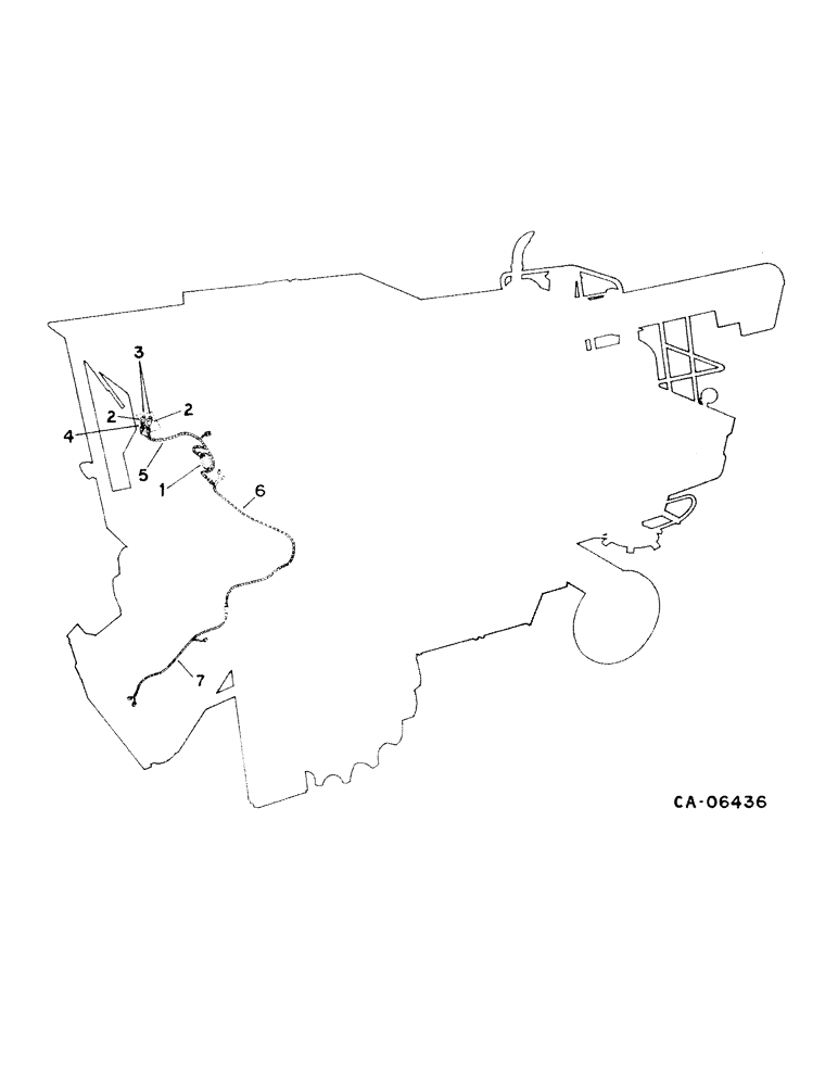 Схема запчастей Case IH 1460 - (10-75) - HYDRAULICS, AUTOMATIC HEADER CONTROL, S/N 22001 AND ABOVE (07) - HYDRAULICS