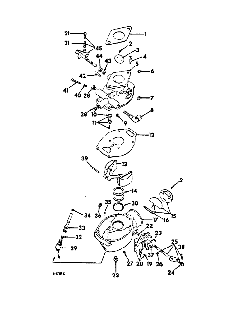 Схема запчастей Case IH C-200 - (G-27) - CARBURETOR 