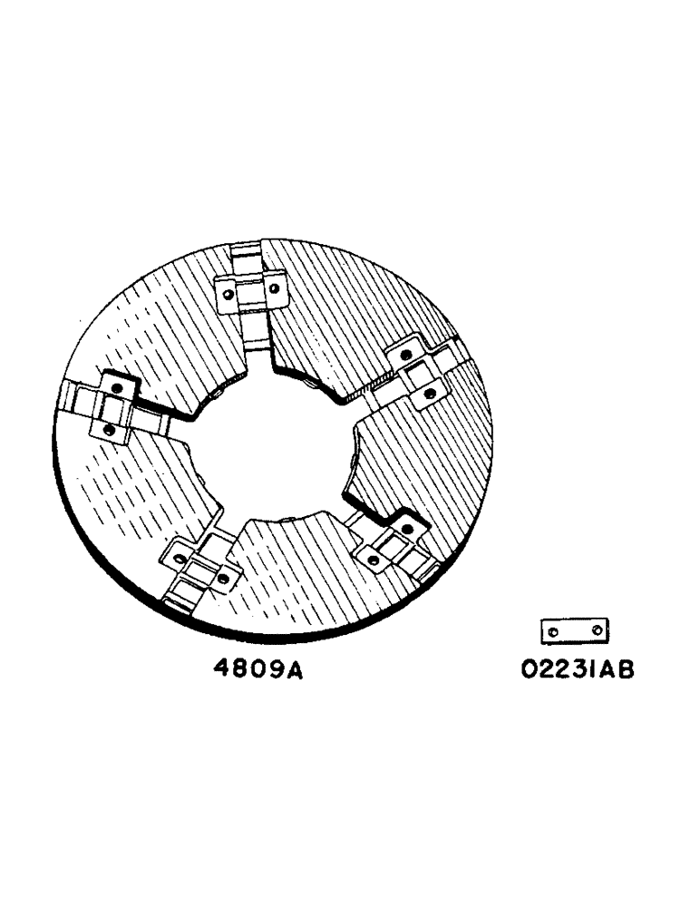 Схема запчастей Case IH D-SERIES - (114) - WEIGHTS FOR STEEL FRONT WHEELS, MODEL "D" TRACTOR, EXTENSION (06) - POWER TRAIN