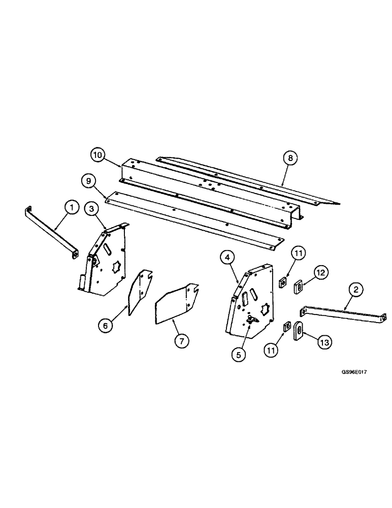 Схема запчастей Case IH INTERNATIONAL - (2-34) - CONDITIONER FRAME AND SHIELDS, HEADER MOUNTED (15) - CROP CONDITIONING