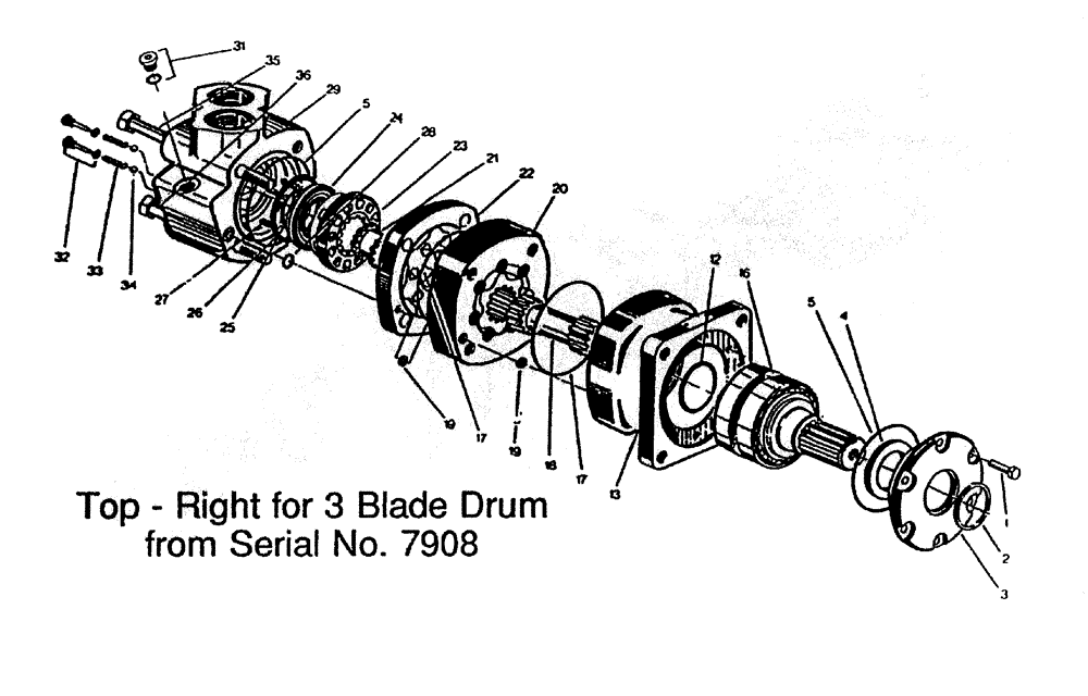 Схема запчастей Case IH 7700 - (B02-37) - HYDRAULIC MOTOR * 6000 CHAR-LYNN: 38 CU.IN. Hydraulic Components & Circuits