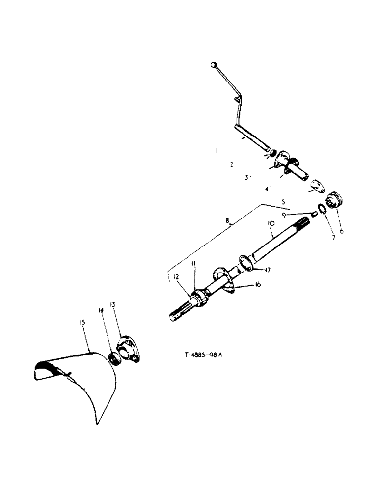 Схема запчастей Case IH 434 - (6-092) - STANDARD REAR P.T.O. ATTACHMENT - ATTACHMENTS (88) - ACCESSORIES