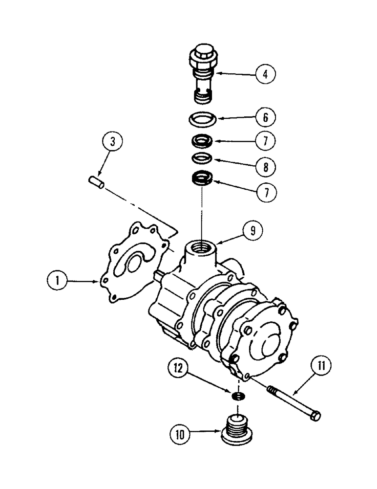 Схема запчастей Case IH 1822 - (6-32) - HYDROSTATIC PUMP CHARGE PUMP (03) - POWER TRAIN
