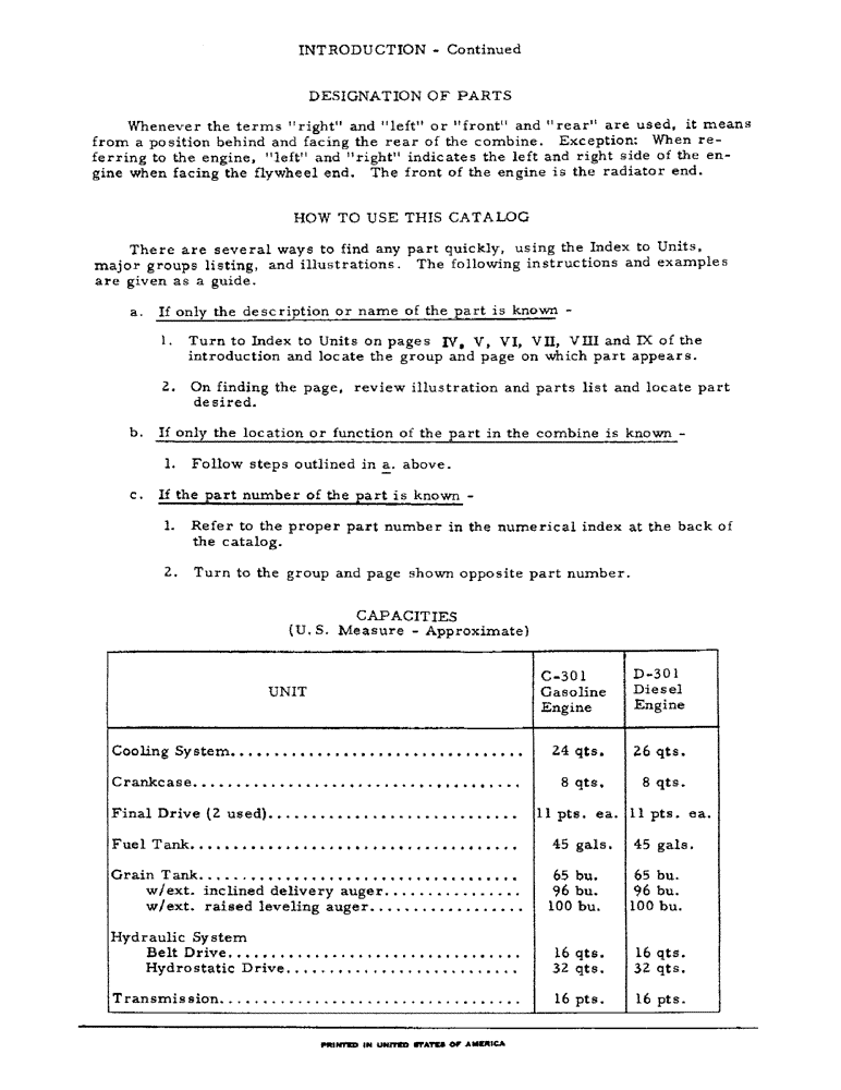 Схема запчастей Case IH 715 - (00-12) - INTRODUCTION - FLUID CAPACITIES (00) - GENERAL
