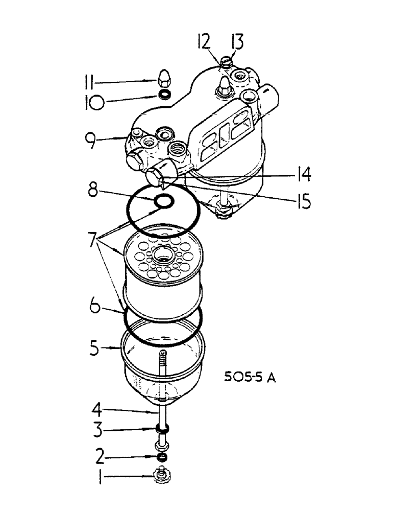 Схема запчастей Case IH 684 - (12-089) - FUEL FILTER, UP TO D-246/120520, D-239/667628 Power