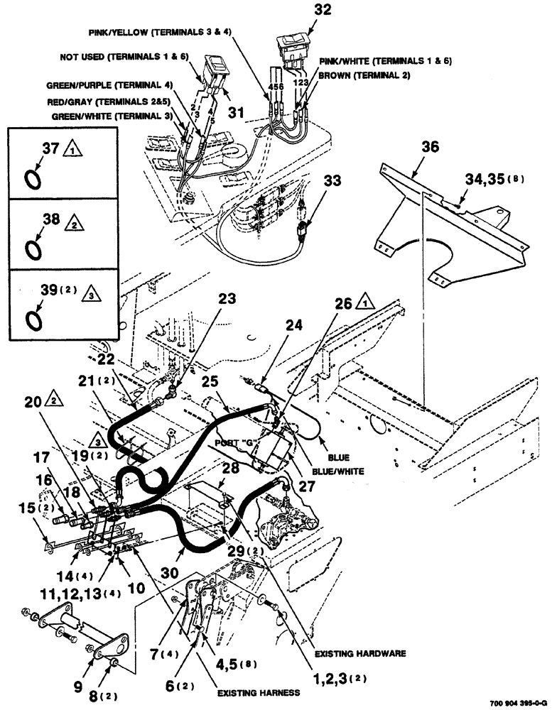 Схема запчастей Case IH 8870 - (09-16) - DRAPER ADAPTER KIT (88) - ACCESSORIES