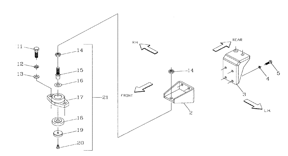 Схема запчастей Case IH 7700 - (C05[05]) - ENGINE MOUNTS {3306} Engine & Engine Attachments