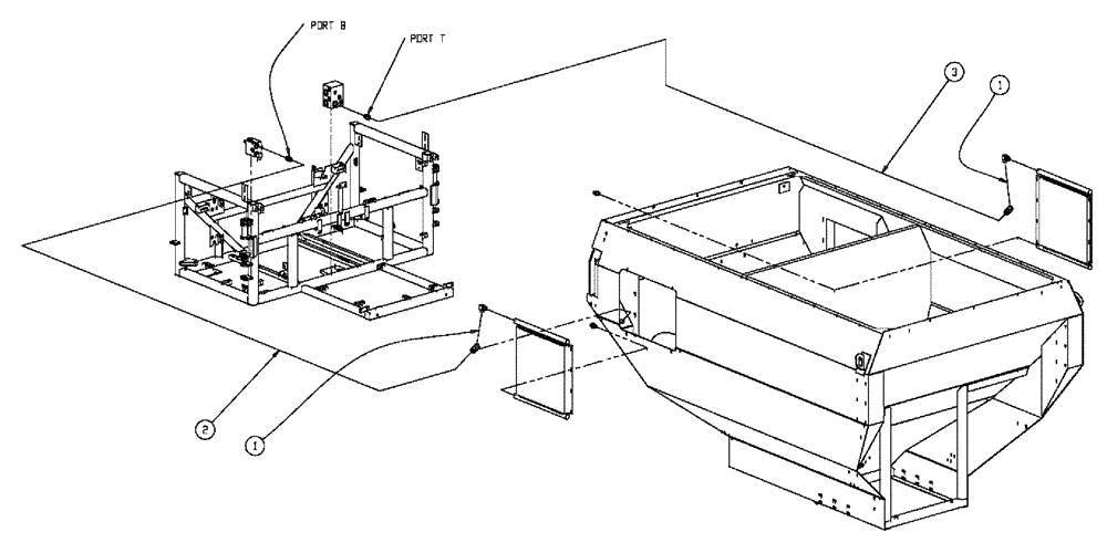 Схема запчастей Case IH 438 - (01-021) - BOX COOLER HOSE GROUP Basic Unit