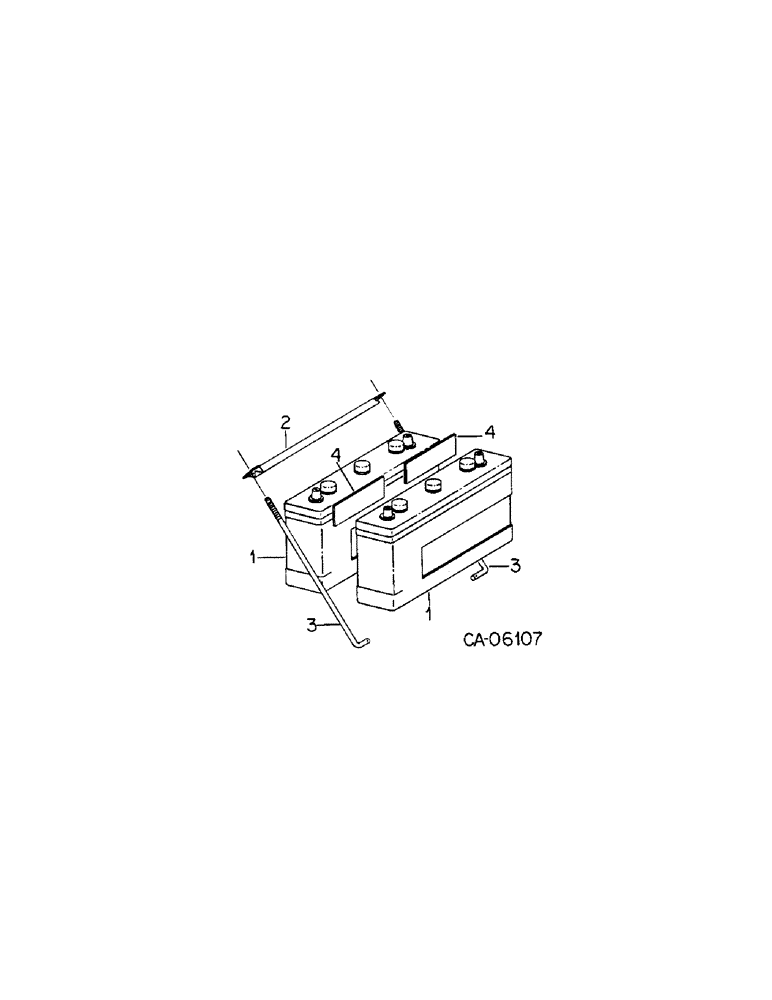 Схема запчастей Case IH 95 - (08-12[2]) - ELECTRICAL, BATTERY AND MOUNTING, SERIAL NUMBER 802 AND ABOVE (06) - ELECTRICAL