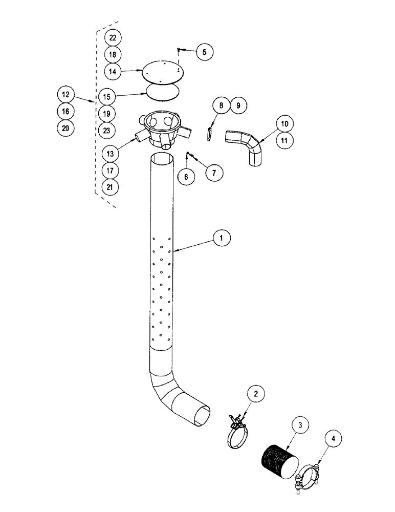 Схема запчастей Case IH CONCORD - (B58) - PRIMARY MANIFOLD, TUBES 