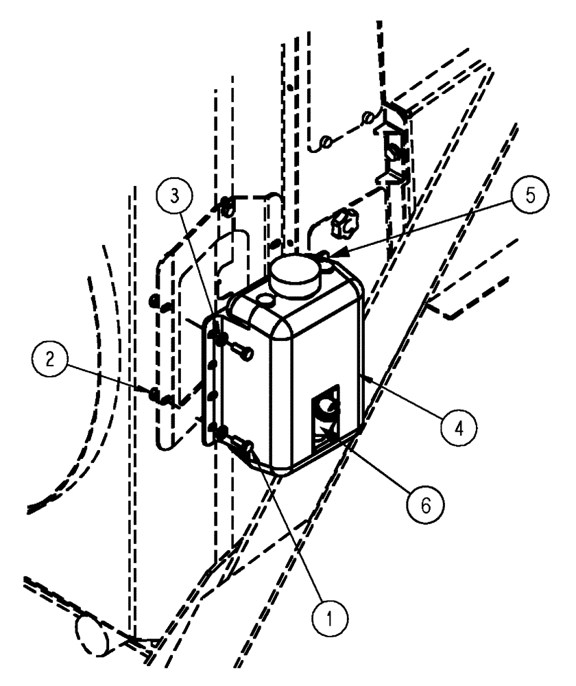 Схема запчастей Case IH FLX4510 - (01-014) - WINDSHIELD WASHER GROUP (10) - CAB
