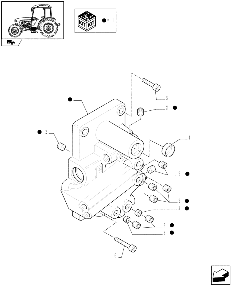 Схема запчастей Case IH FARMALL 85C - (1.27.3/02[02]) - 4WD TRACTION SELECTION WITH 32X16 HYDR. TRANSMISSION - CAPS - C6319 (VAR.332402-339402) (03) - TRANSMISSION