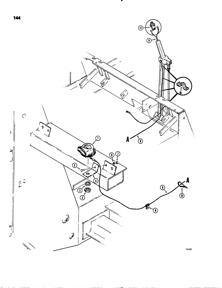 Схема запчастей Case IH 1845S - (144) - HORN (55) - ELECTRICAL SYSTEMS
