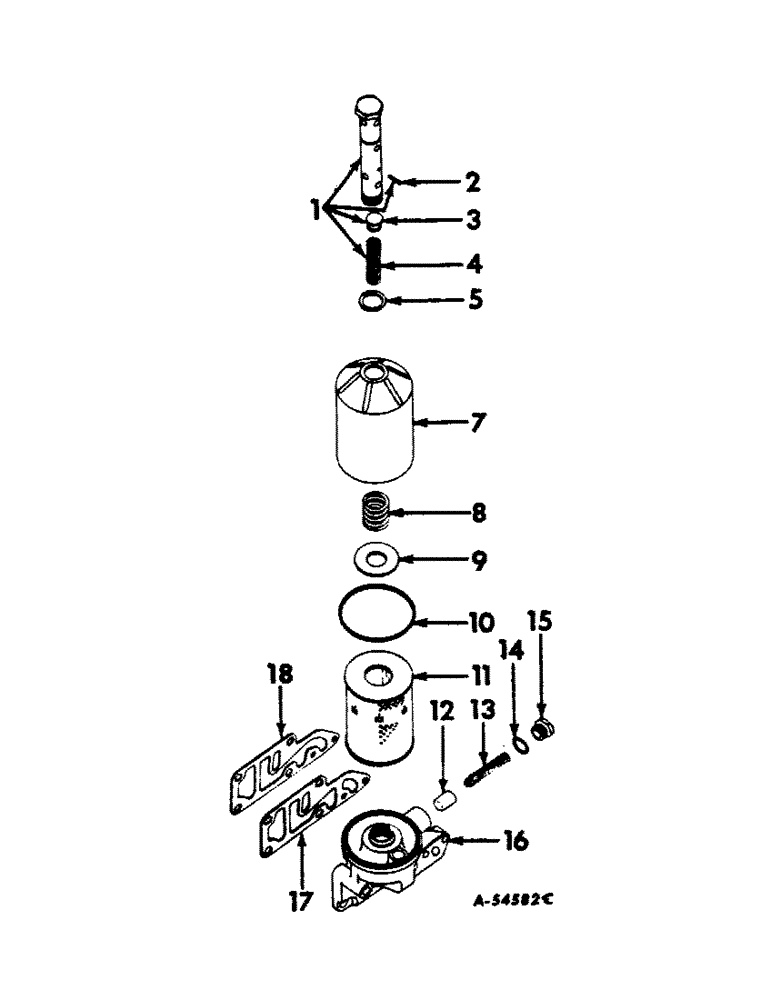 Схема запчастей Case IH 606 - (071) - LUBRICATION SYSTEM, OIL FILTER Lubrication System